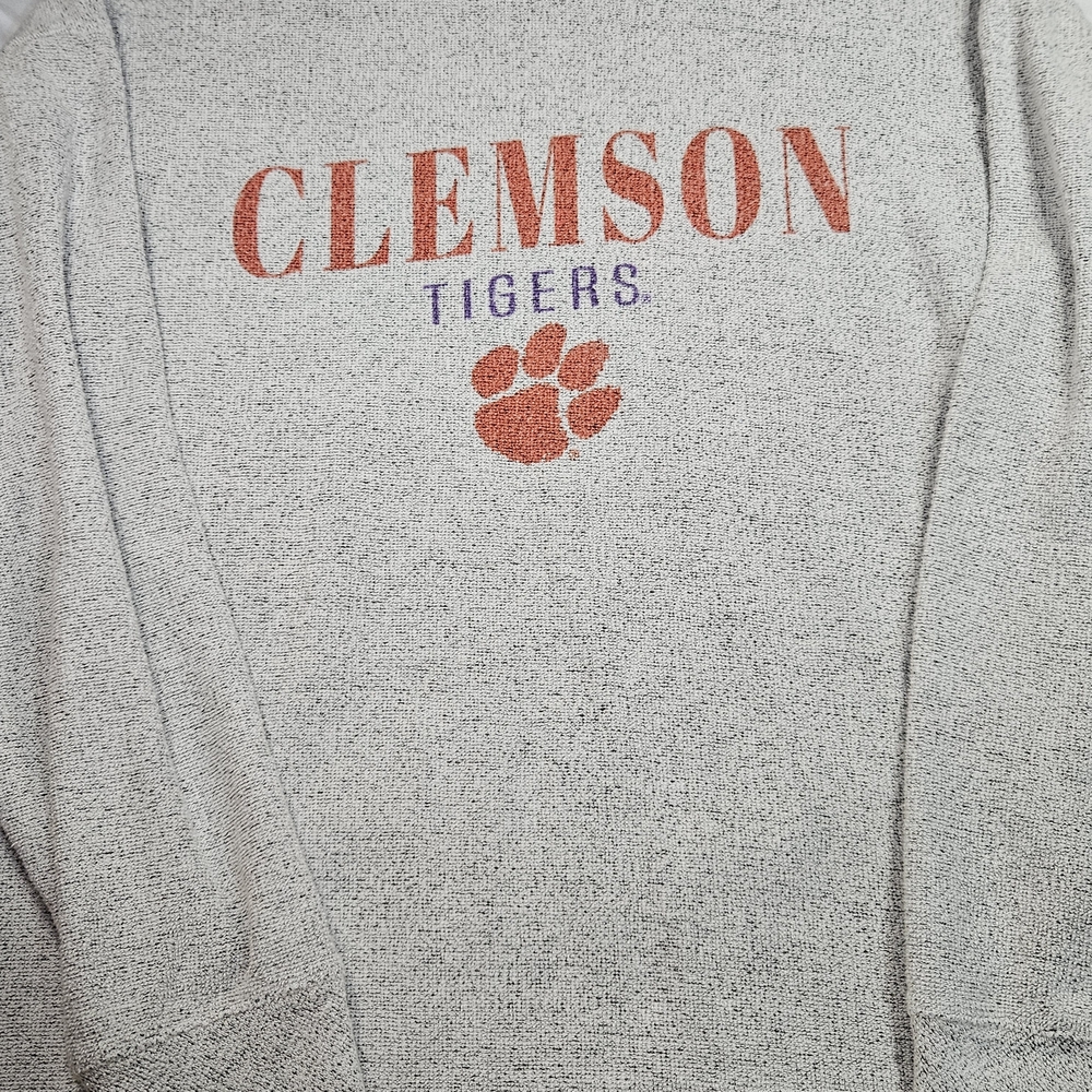 Clemson Tigers Crewneck Sweater - Gray and Orange